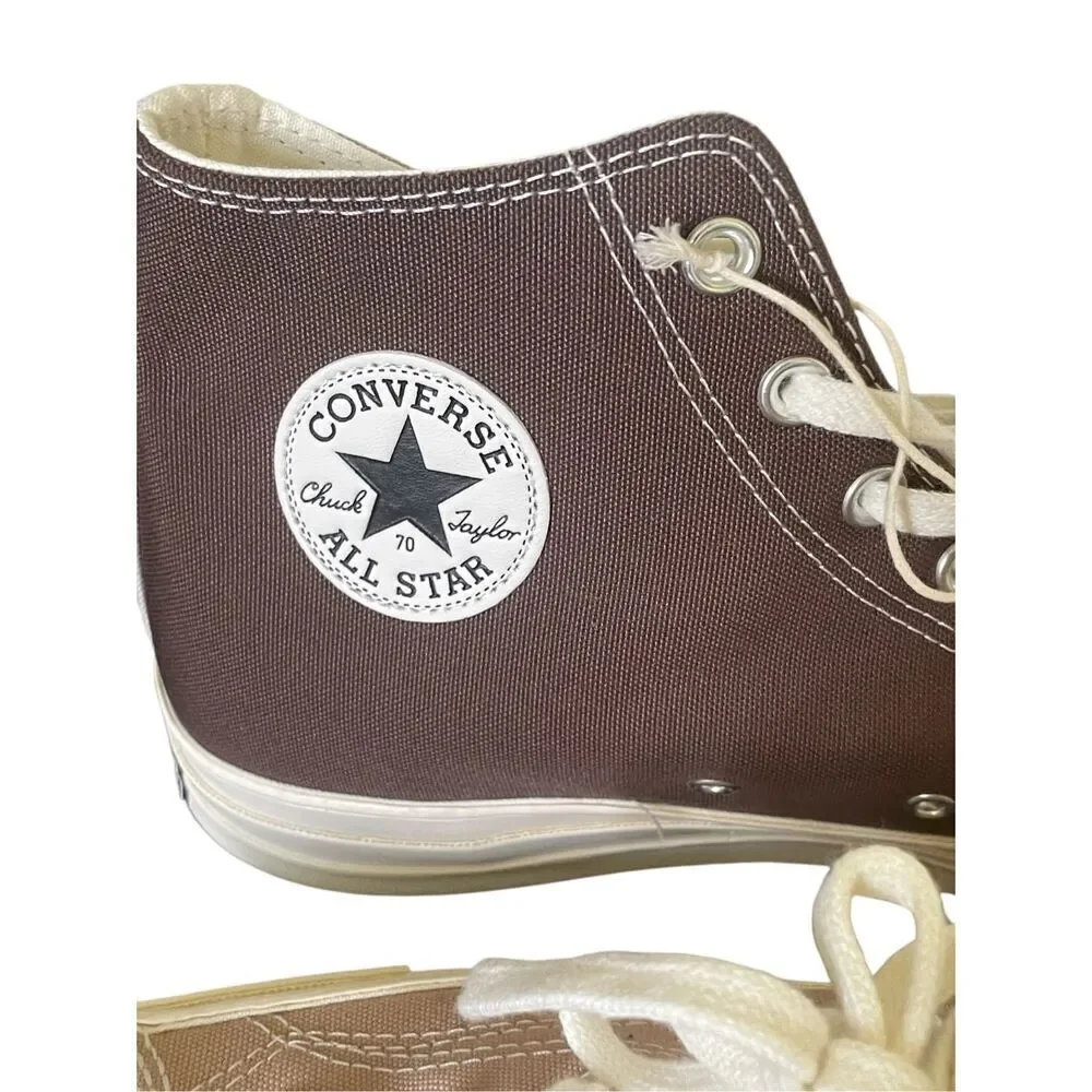 NWOB Converse Chuck Taylor All Star High Top Color Block Sneakers Brown Tan 11.5